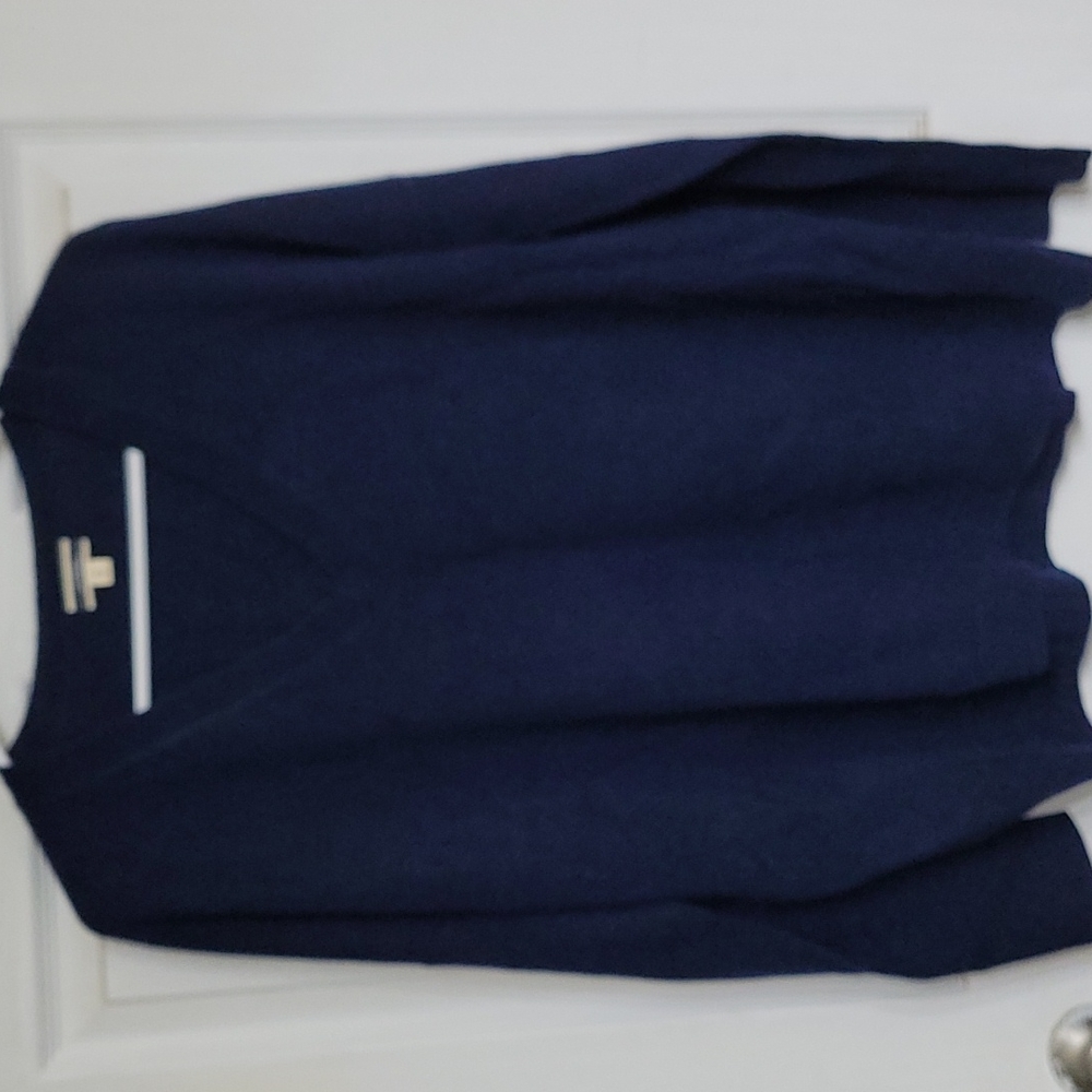 J.Crew Cashmere V-Neck Sweater Navy, Medium